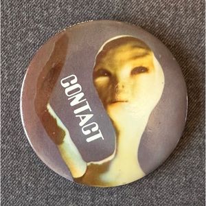 “Close Encounters of the Third Kind - CONTACT” pin 3” diameter 1977 collectible